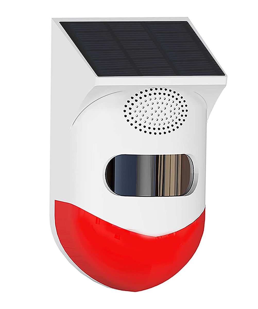 WIFI Pet- Friendly PIR Outdoor Solar Light & Siren Alarm & Remote Control_1