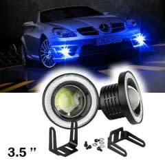 3,5 inch car Fog Lights White Angel Eyes runing light ( 89mm)_0