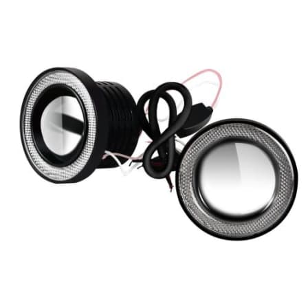 3,5 inch car Fog Lights White Angel Eyes runing light ( 89mm)_2