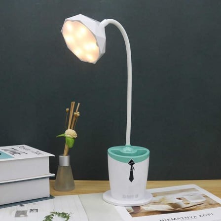 Multi-functional LED desk lamp - White&Blue_0