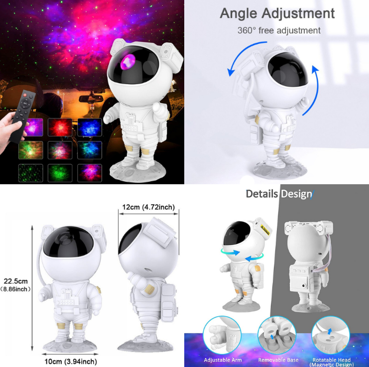 Astronaut Galaxy Projector Night Light_1