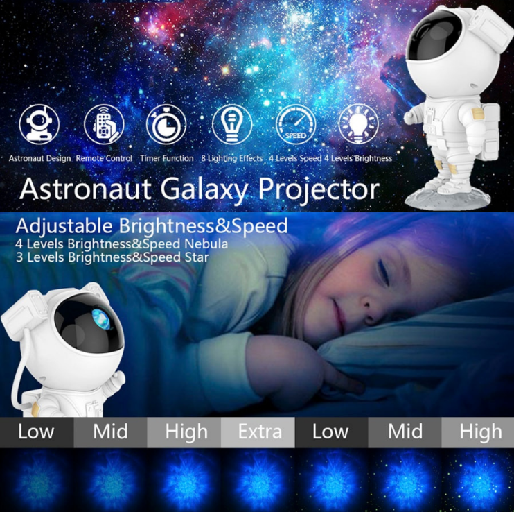 Astronaut Galaxy Projector Night Light_2